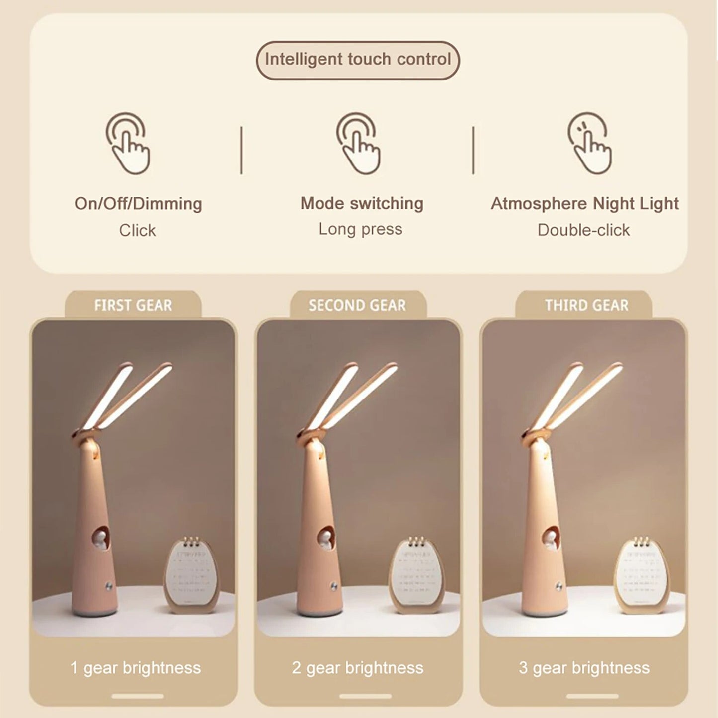 Lucid Campus Silicone Dual Eyed Night Lamp